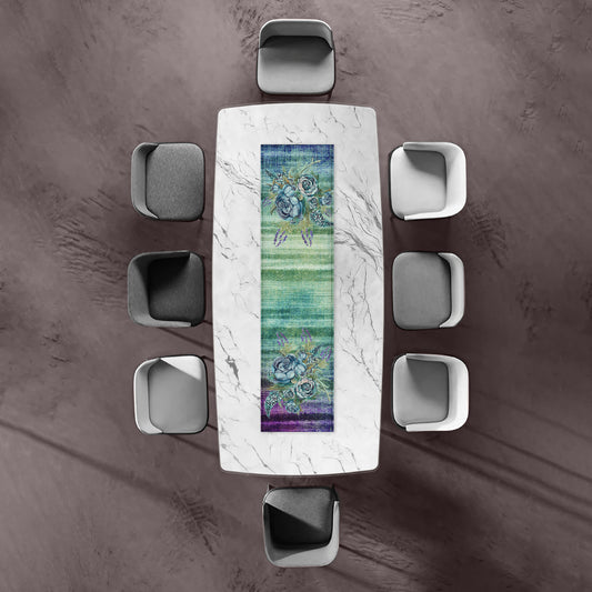 Rhapsody in Blue 160cm Table Runner