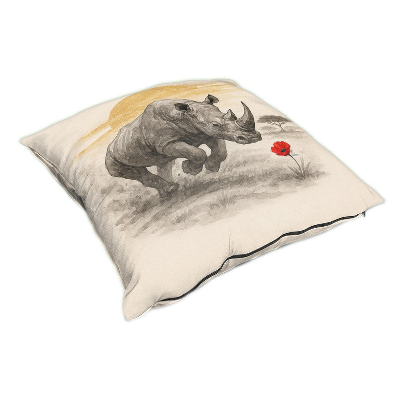 Rhino And The Bloom Luxury Scatter by Nathan Pieterse