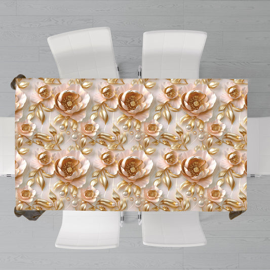 Rich Cream Rectangle Tablecloth