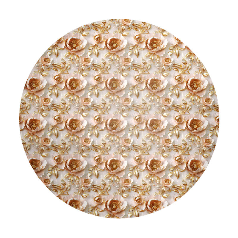 Rich Cream Round Tablecloth