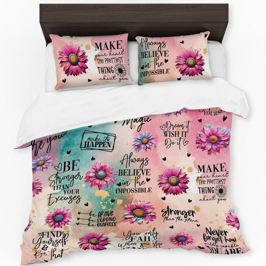 Rise Thrive Duvet Cover Set