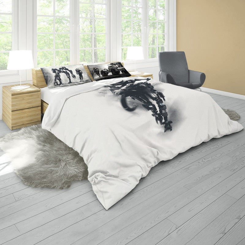 Robot Sketch Duvet Cover Set by Vlad Mel