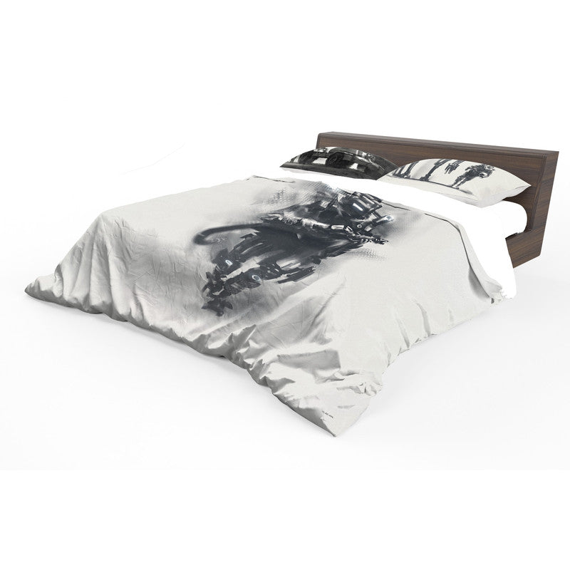 Robot Sketch Duvet Cover Set by Vlad Mel