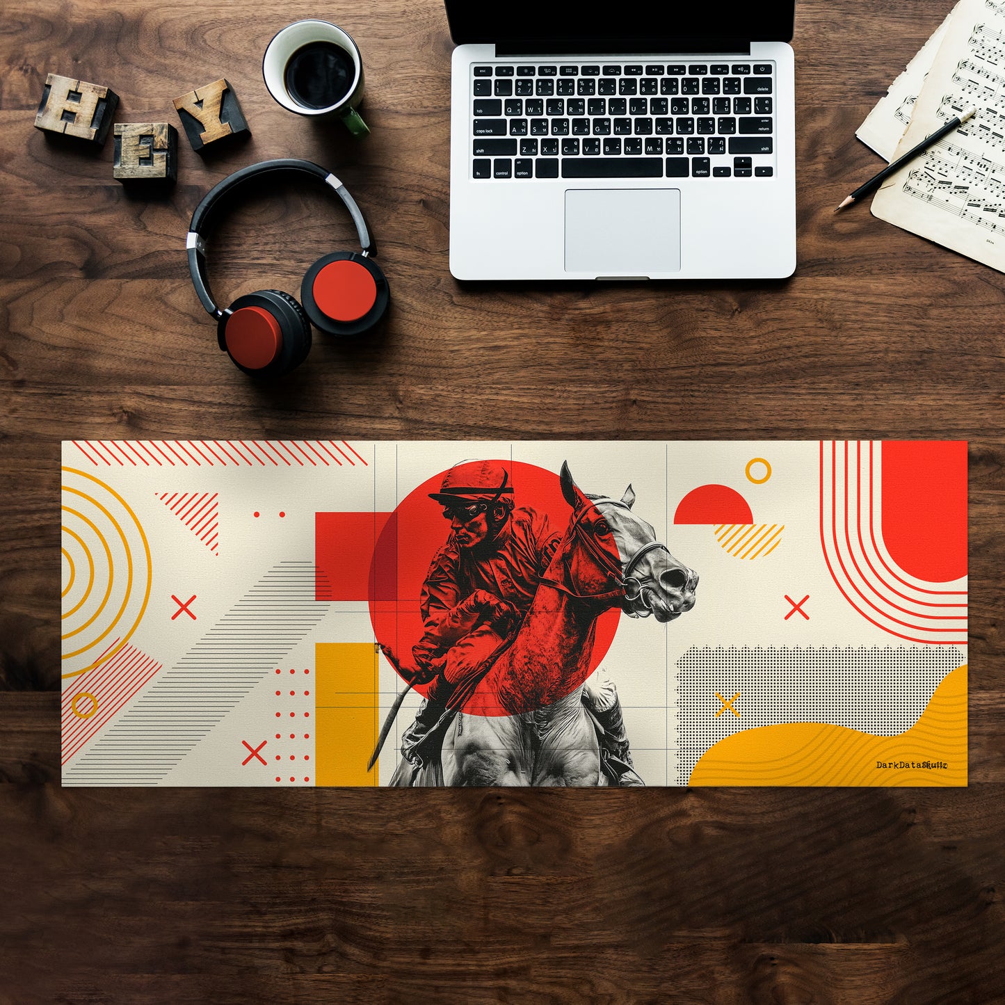 Rodeo Redemption Desk Pad by Wikus Schalkwyk