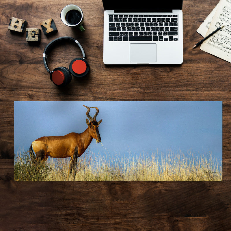 Rooi Hartebees Fanie Large Desk Pad By Fanie Heymans