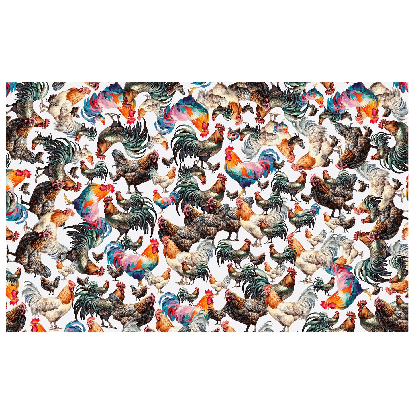 Rooster Mixer Rectangle Tablecloth By Mark Van Vuuren