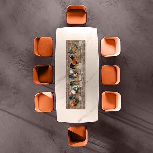 Roosters 160cm Table Runner