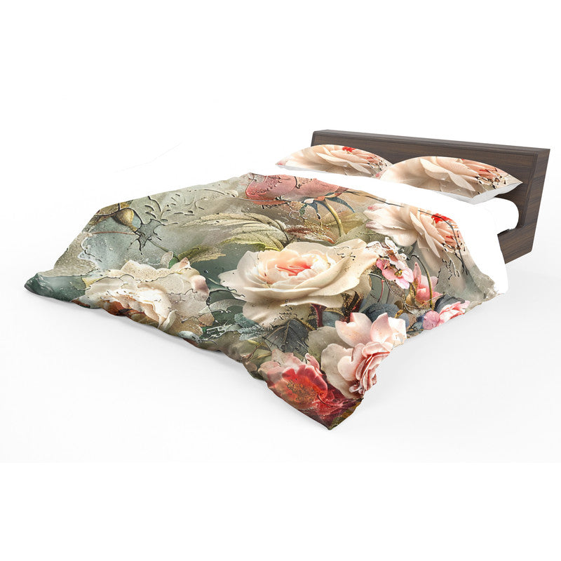 Rose Brush Baroque Duvet Cover Set