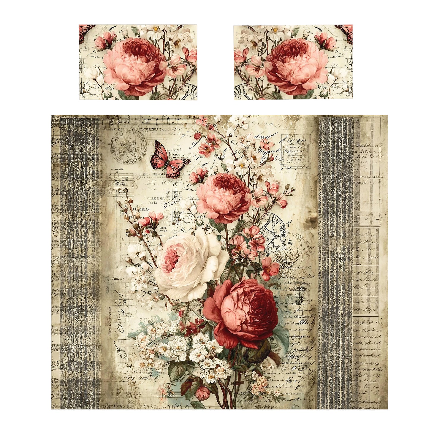 Rose Bouquet Duvet Cover Set