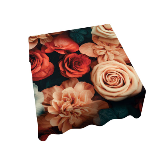 Rose Garden Square Tablecloth