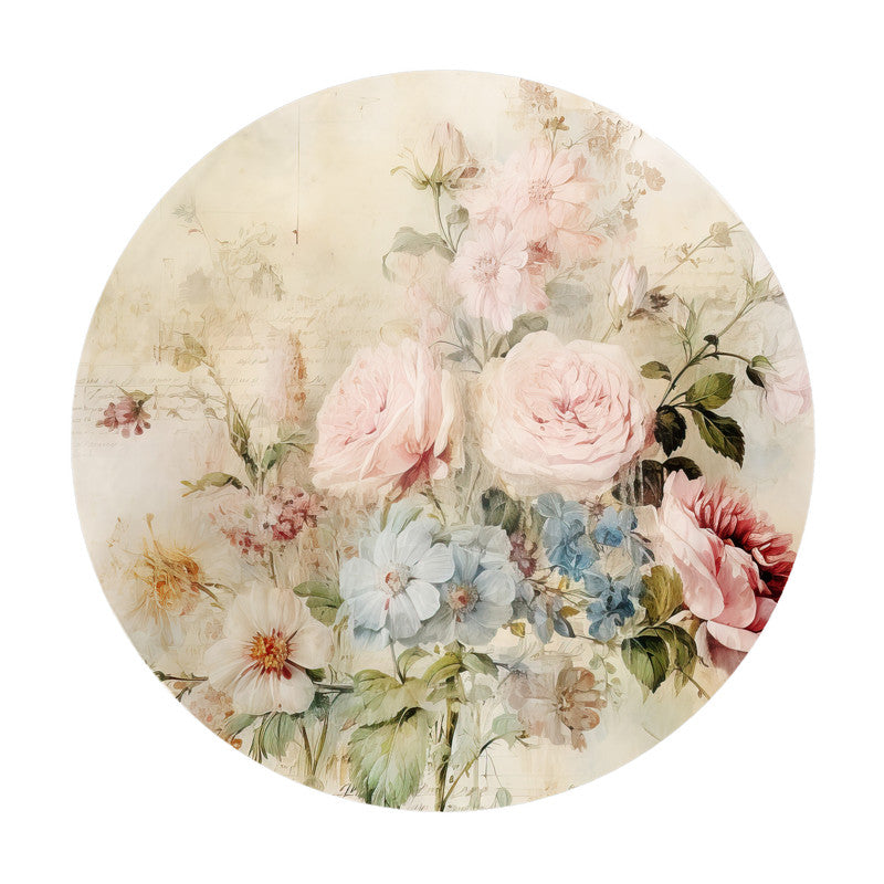 Rosy Haze Round Tablecloth