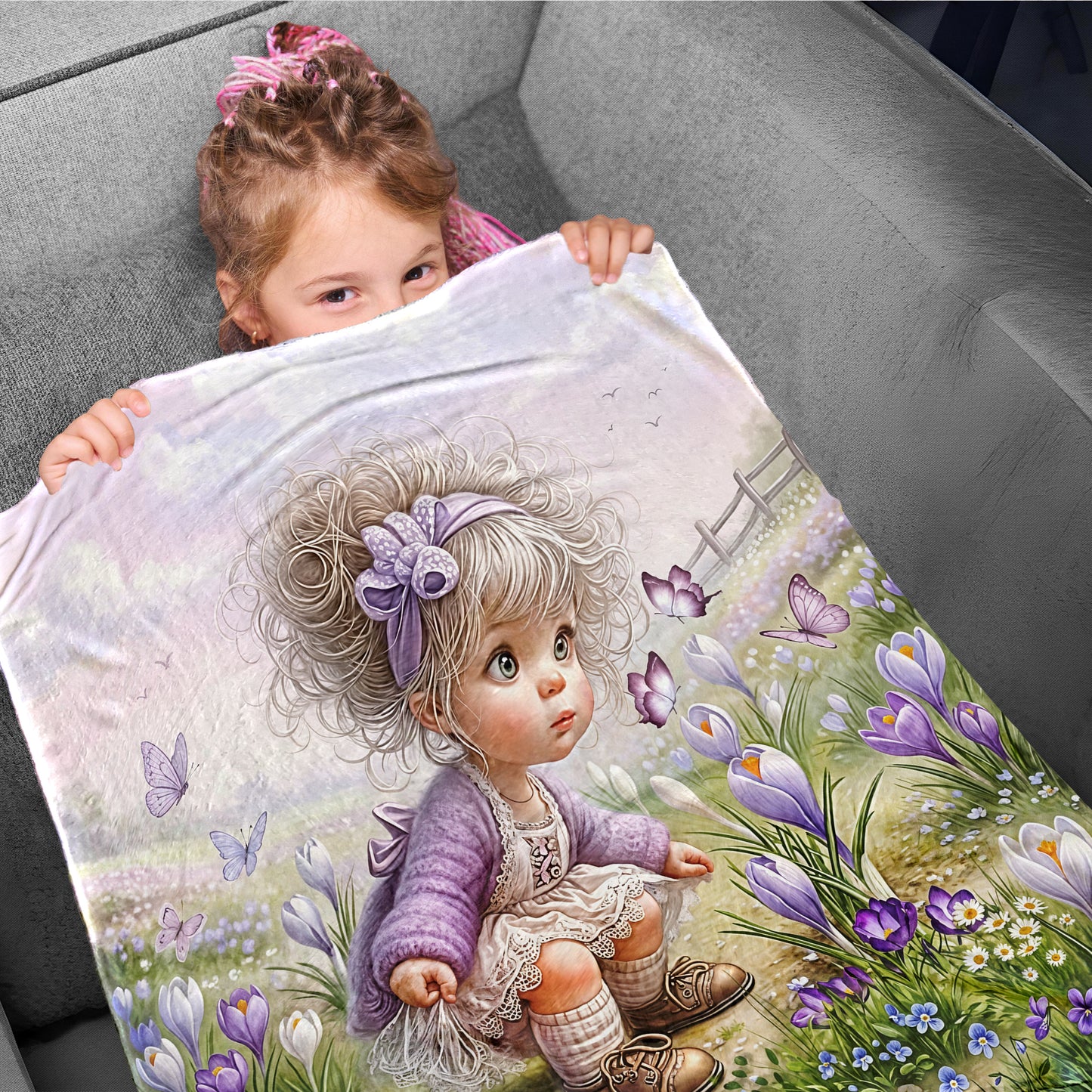 Rosy Cheeks Toddler Fleece Blanket