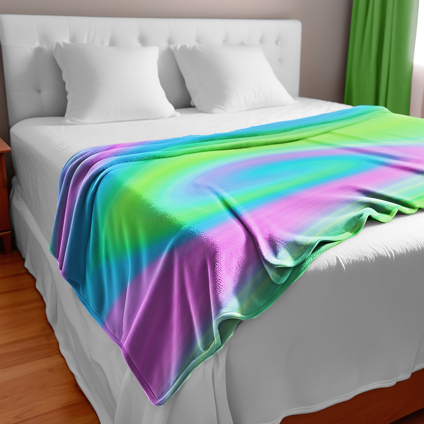 Roundabout Rainbow Light Bed Throw