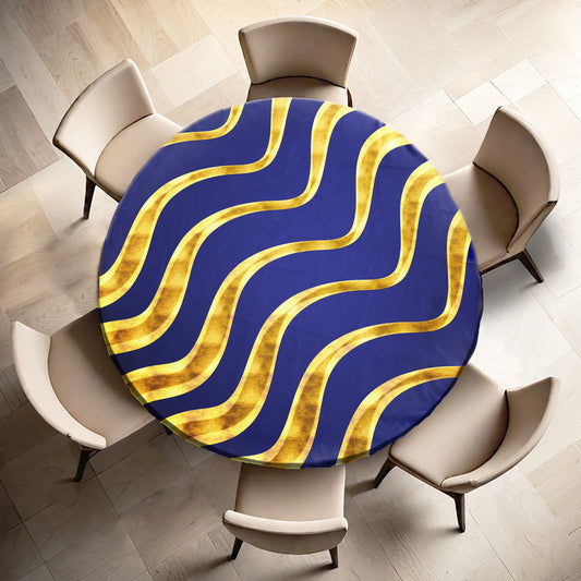 Royal Abstract Round Tablecloth