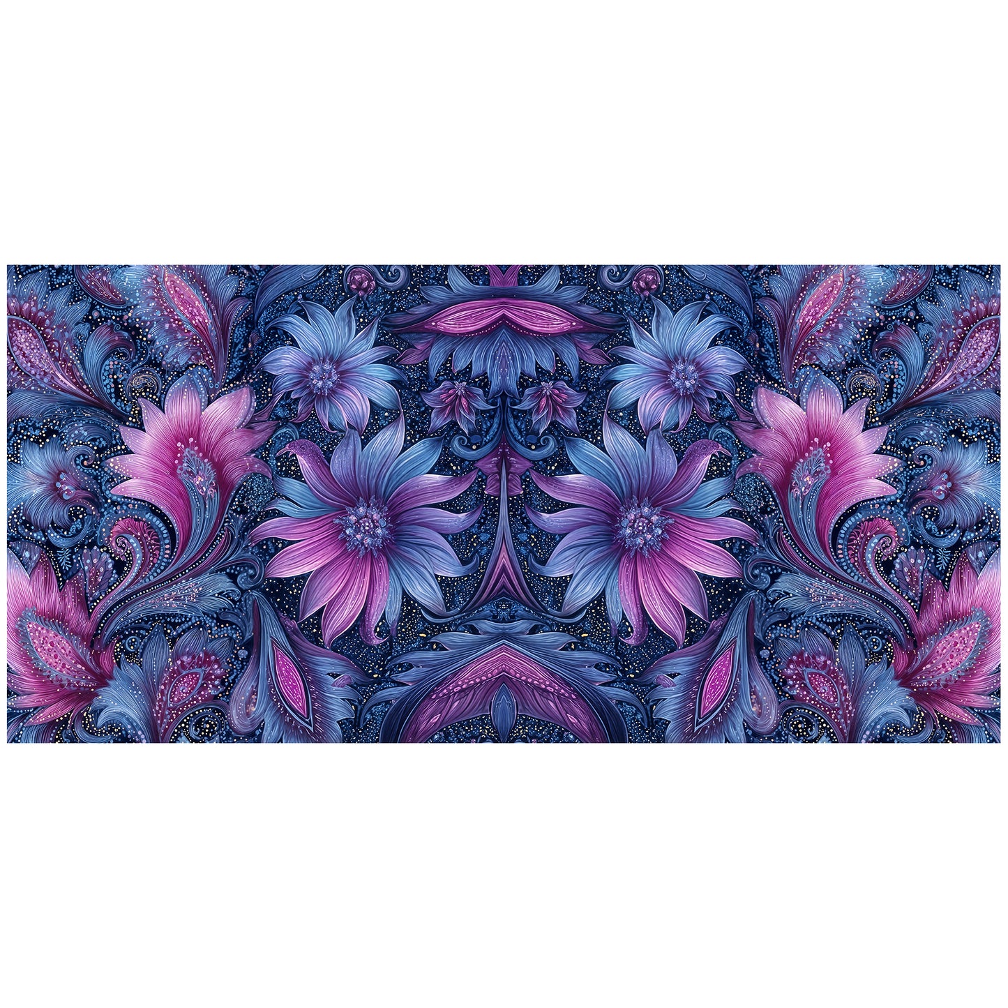 Royal Pink and Purple 3m Rectangle Tablecloth