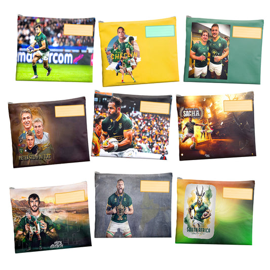 Rugby Legends Subject Savvy Book Bags Set of 9