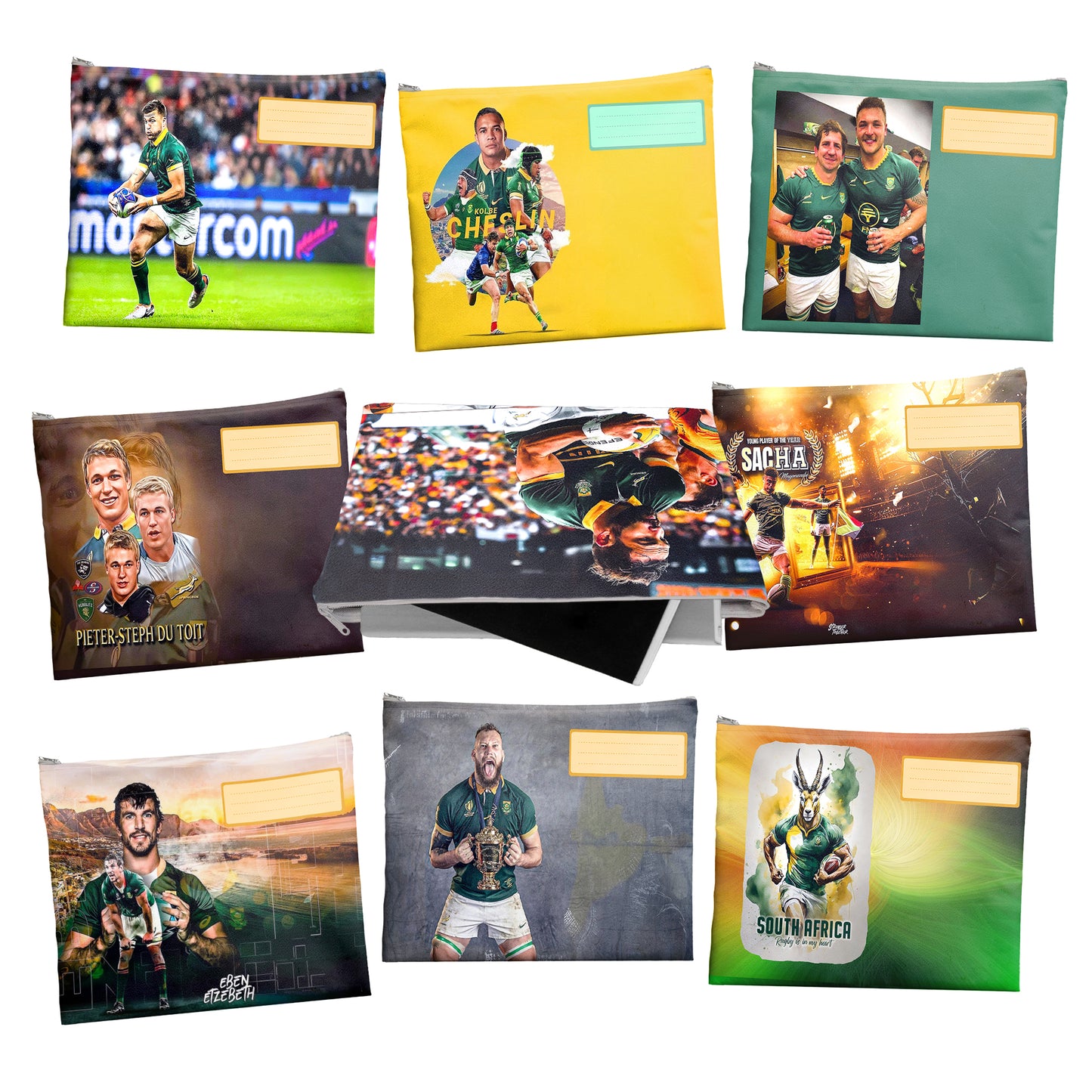 Rugby Legends Subject Savvy Book Bags Set of 9