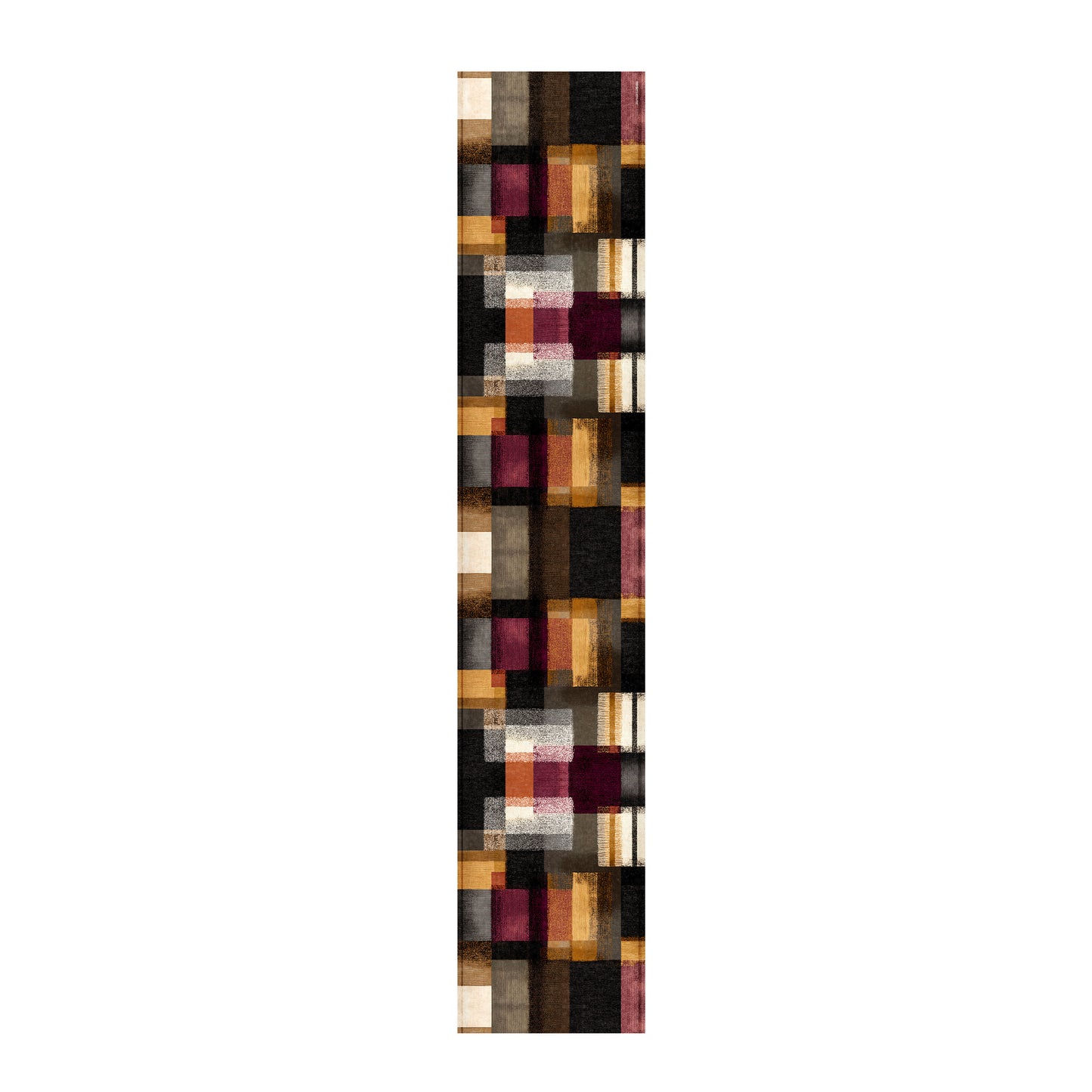 Rust & Burgundy Stripes Table Runner by Wikus Schalkwyk