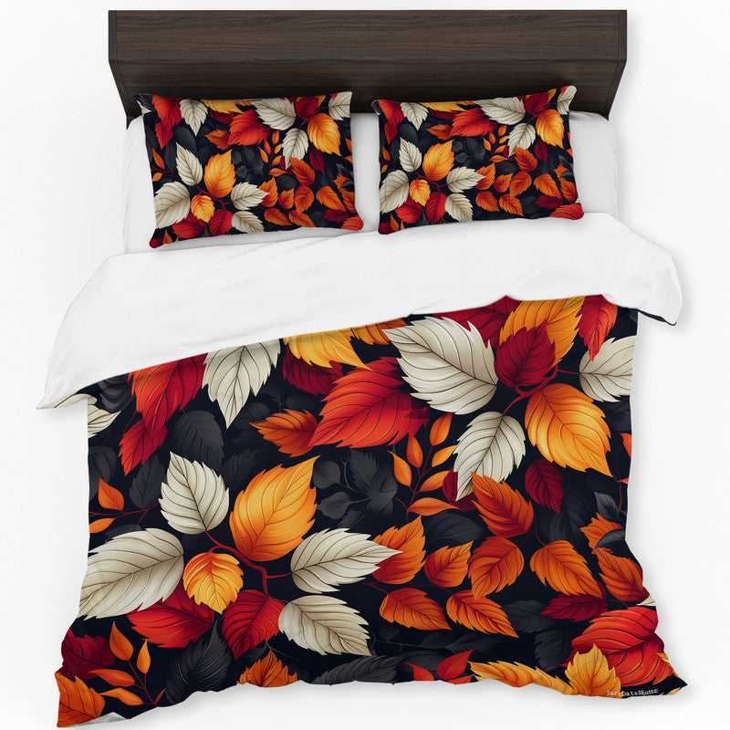 Rustic Autumn Florals Duvet Cover Set by Wikus Schalkwyk