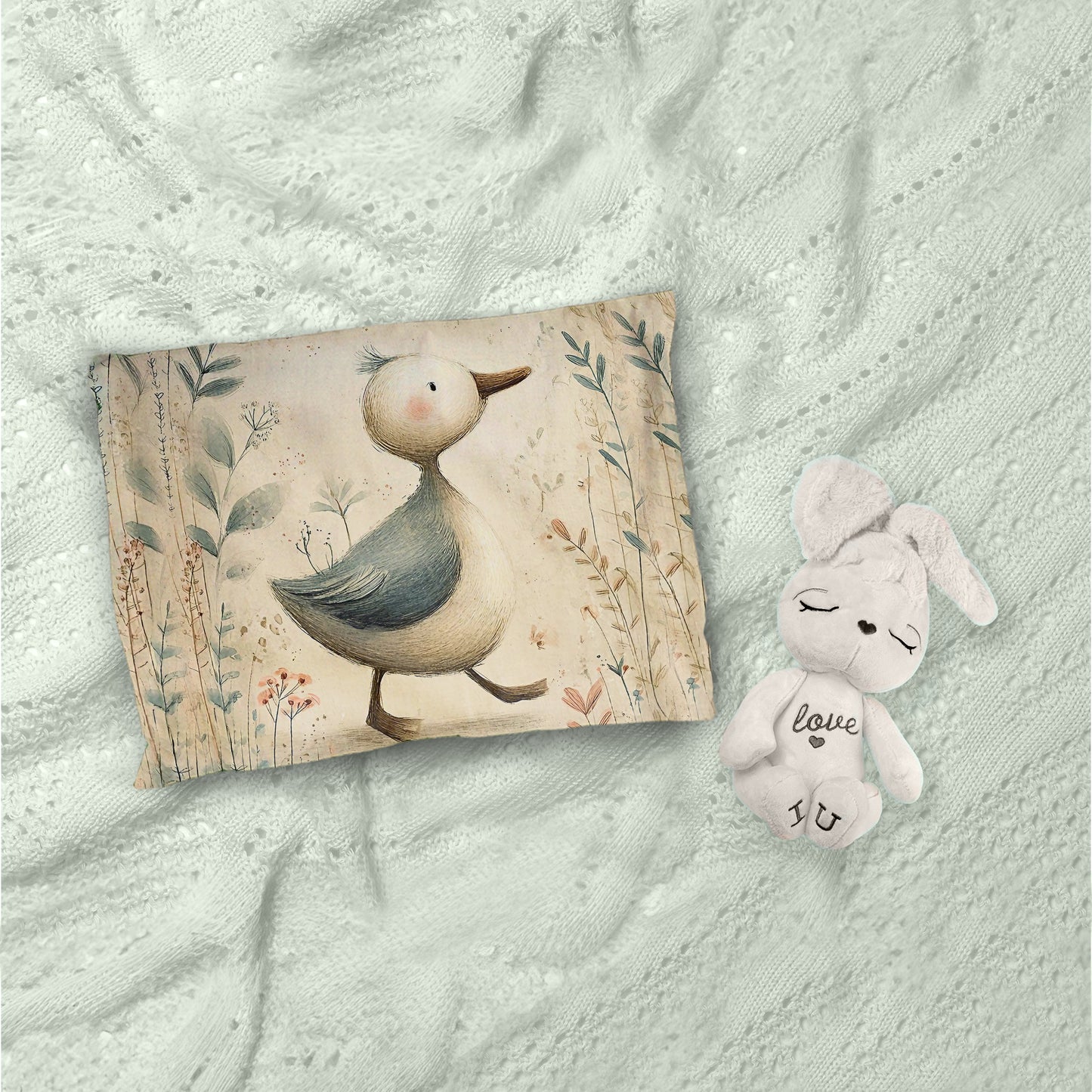Rustic Baby Duckling Cot Set