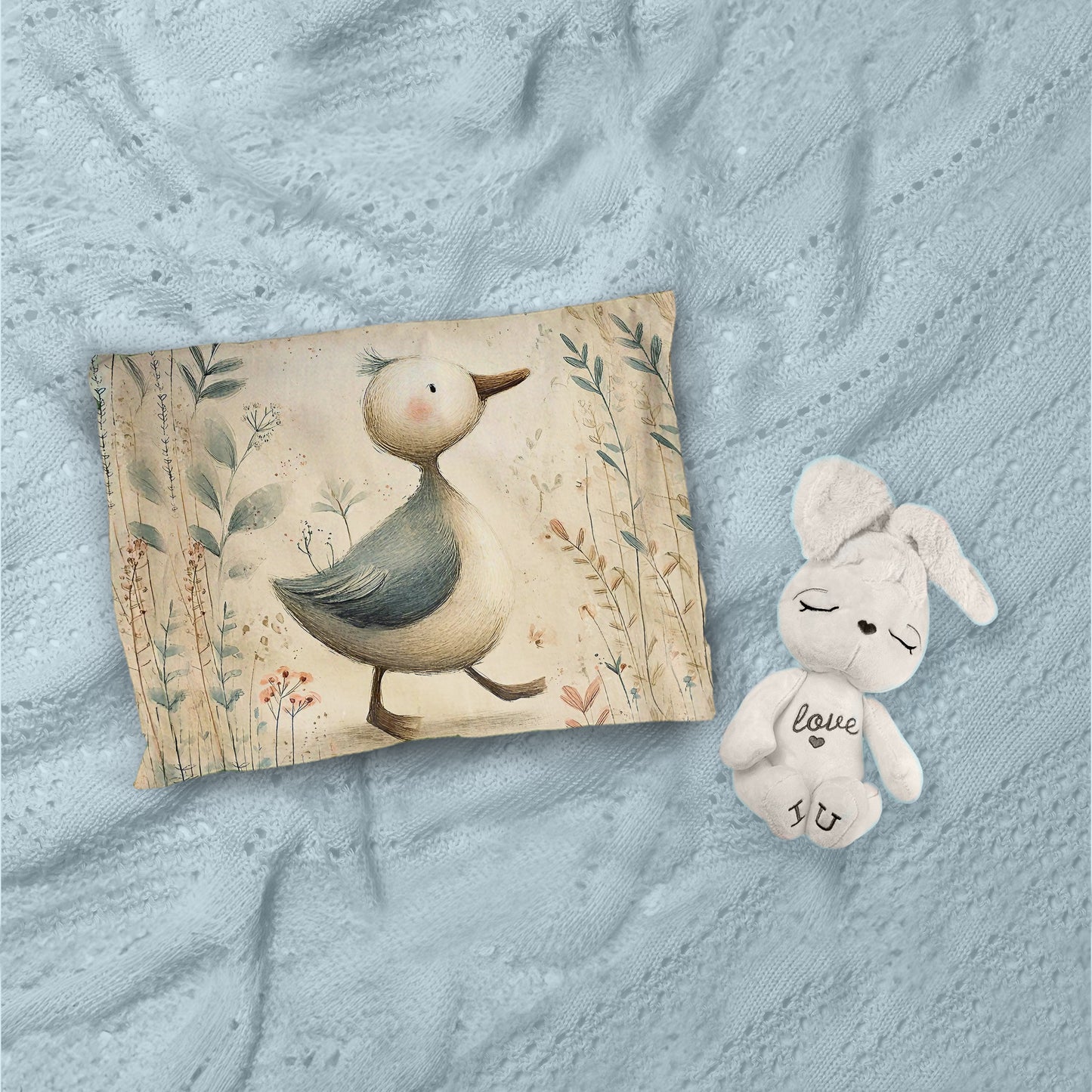 Rustic Mother Duck Cot Set
