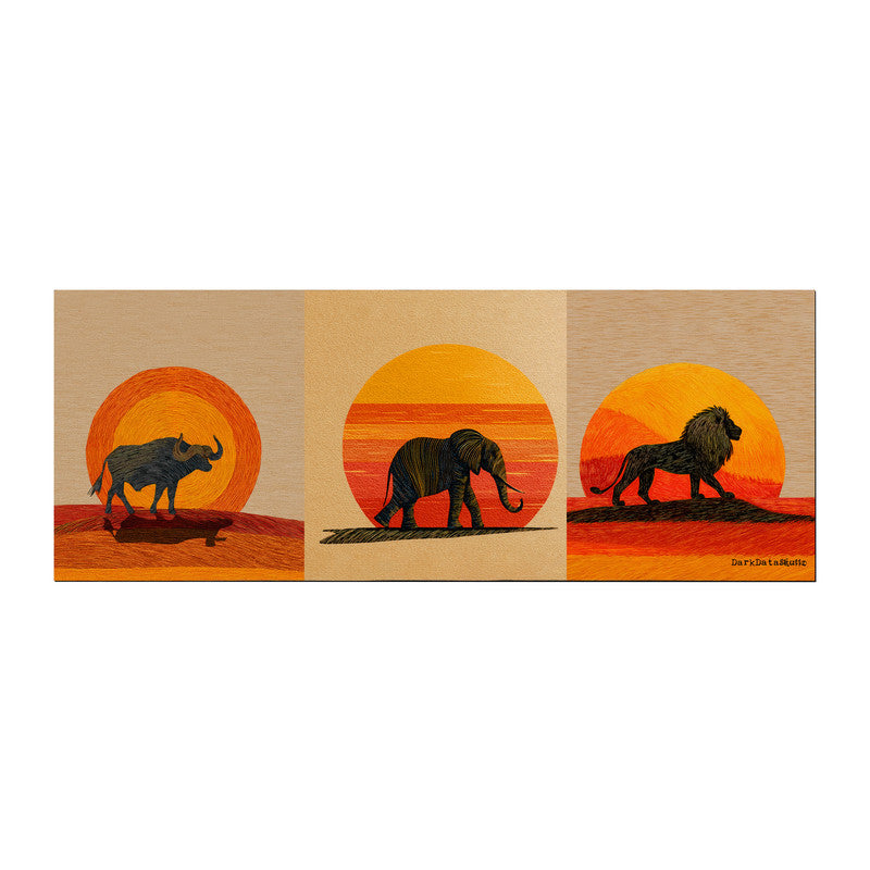 Safari Animals Desk Pad by Wikus Schalkwyk