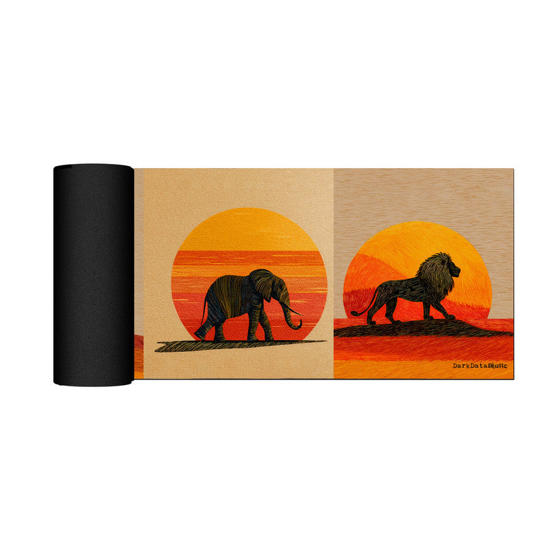 Safari Animals Desk Pad by Wikus Schalkwyk