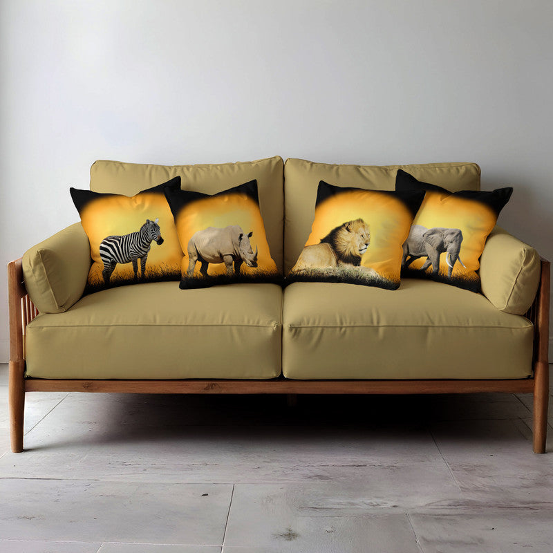 Safari Animals Luxury Scatter Covers Set of 4