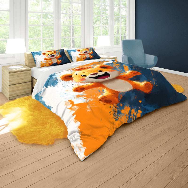 Safari Lion Cub Duvet Cover Set by Wikus Schalkwyk