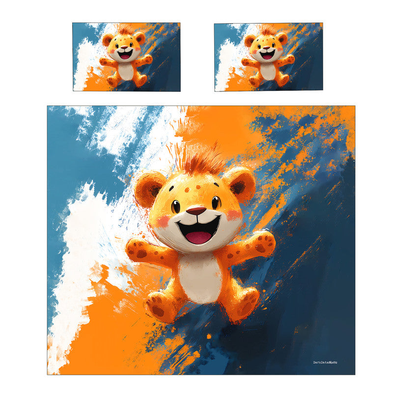 Safari Lion Cub Duvet Cover Set by Wikus Schalkwyk