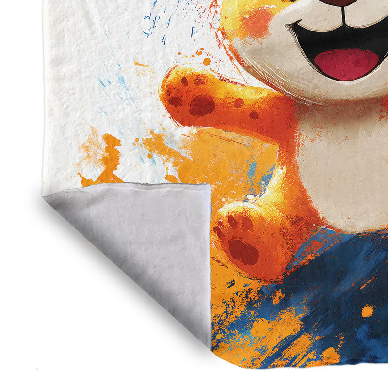 Safari Lion Cub Light Weight Fleece Blanket by Wikus Schalkwyk