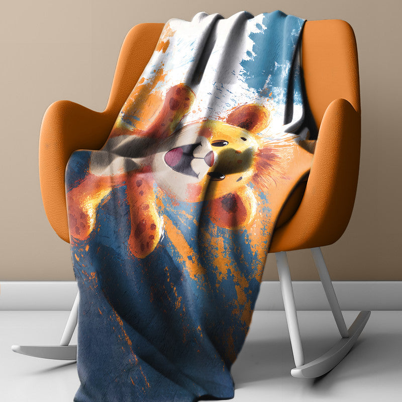 Safari Lion Cub Light Weight Fleece Blanket by Wikus Schalkwyk