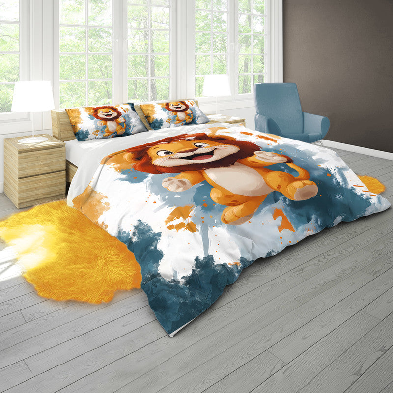 Safari Lion Duvet Cover Set by Wikus Schalkwyk