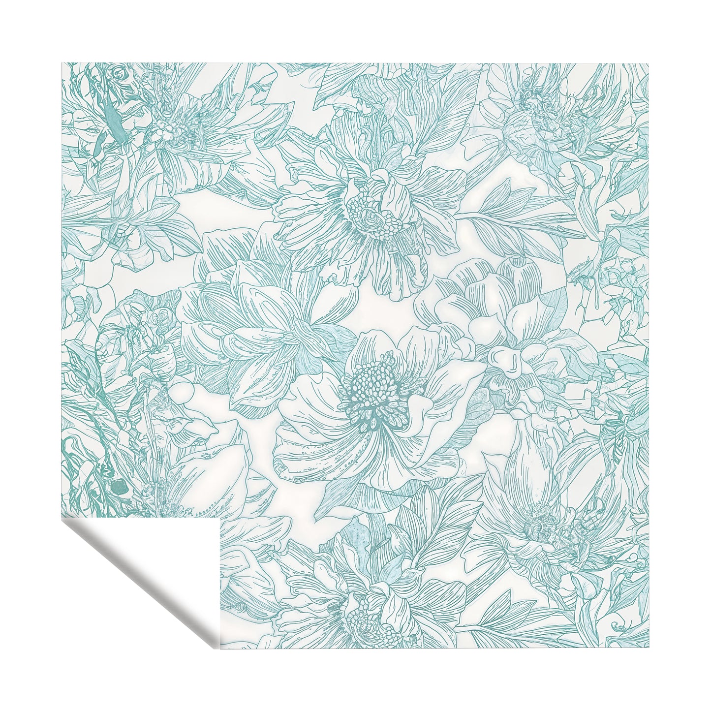 Sage Floral Square Tablecloth