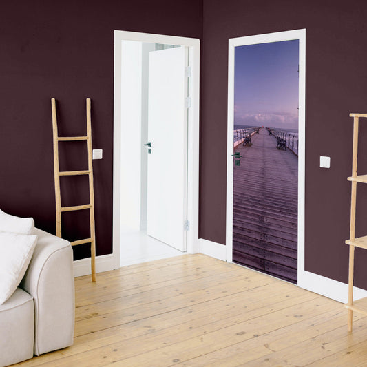 Saltburn Pier Door Decoupage