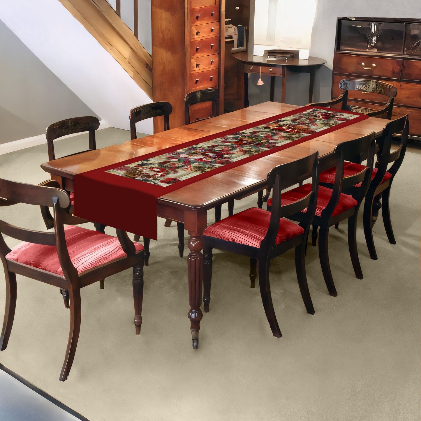 Santa Claus Magic Table Runner