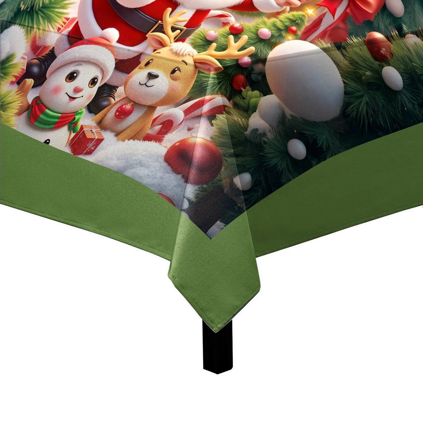 Santa Loves All Square Tablecloth