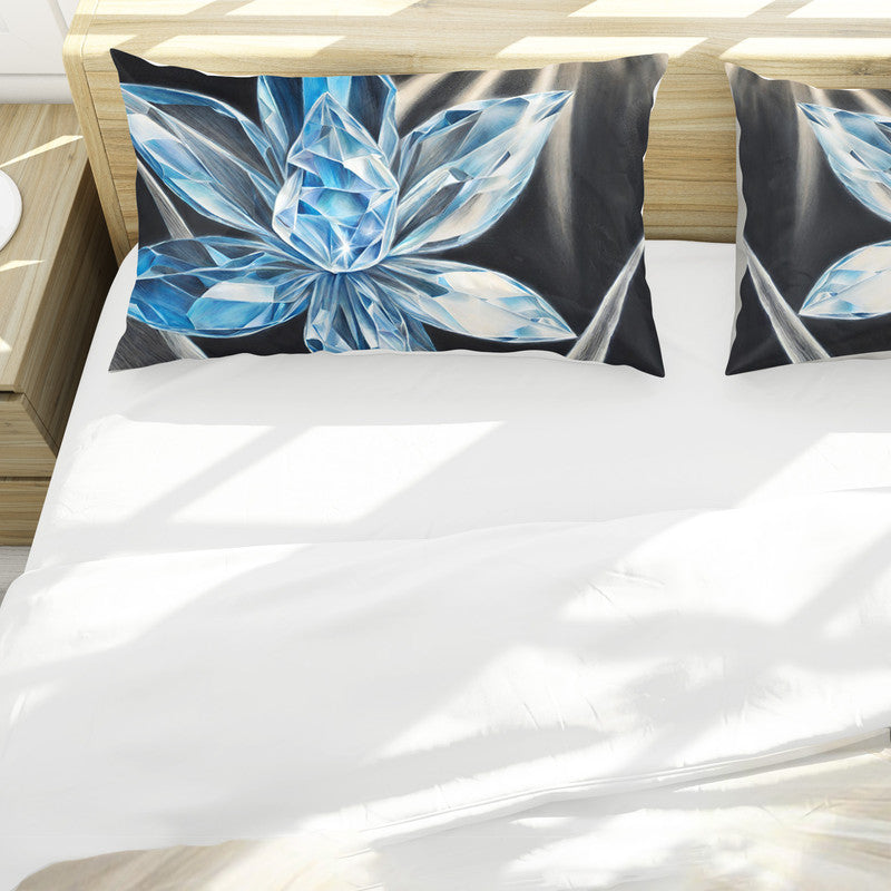 Sapphire Sparkle Blossom Duvet Cover Set by Nathan Pieterse