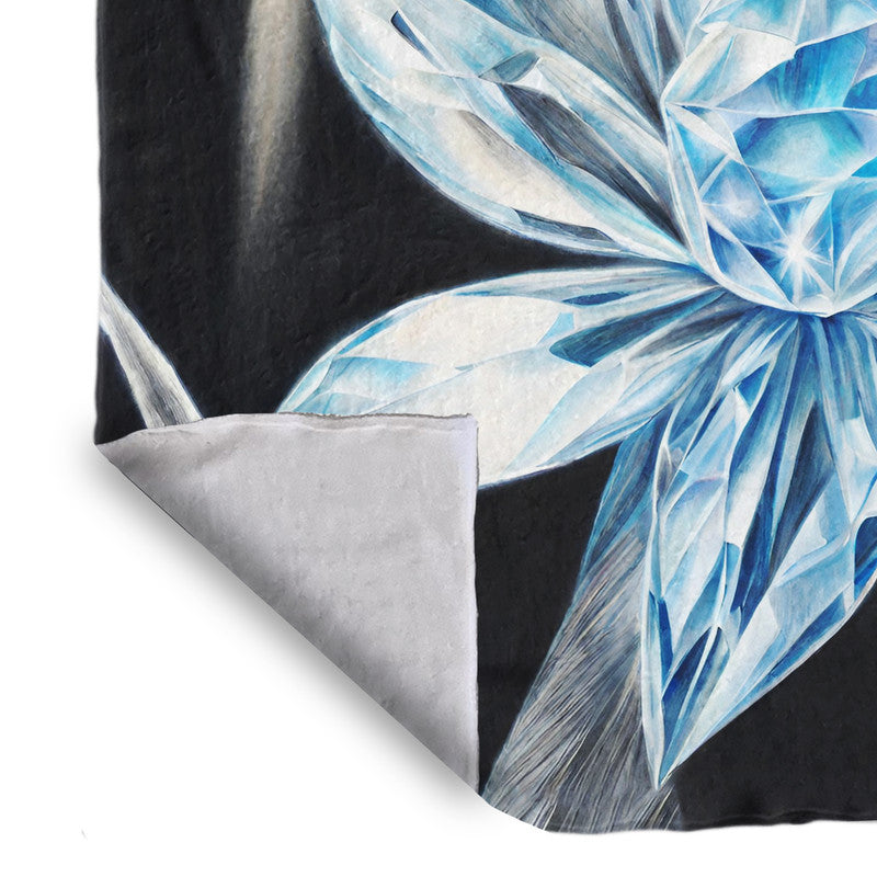 Sapphire Sparkle Blossom Light Weight Fleece by Nathan Pieterse