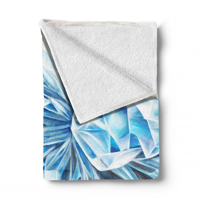 Sapphire Sparkle Blossom Light Weight Fleece by Nathan Pieterse