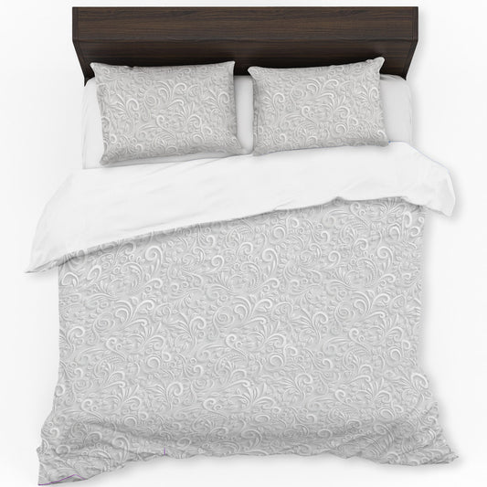 Satin Swirls Duvet Cover Set