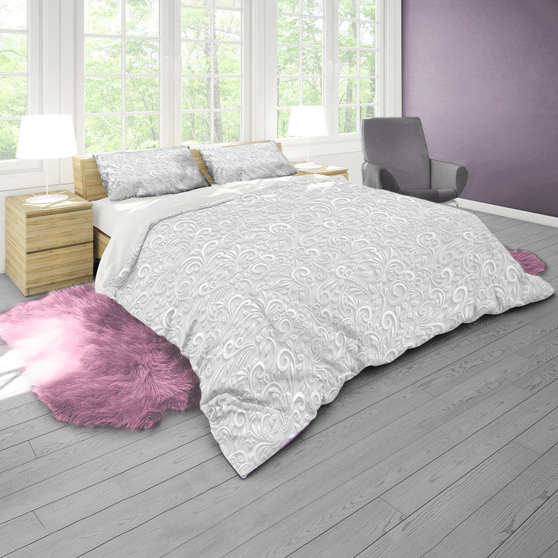 Satin Swirls Duvet Cover Set