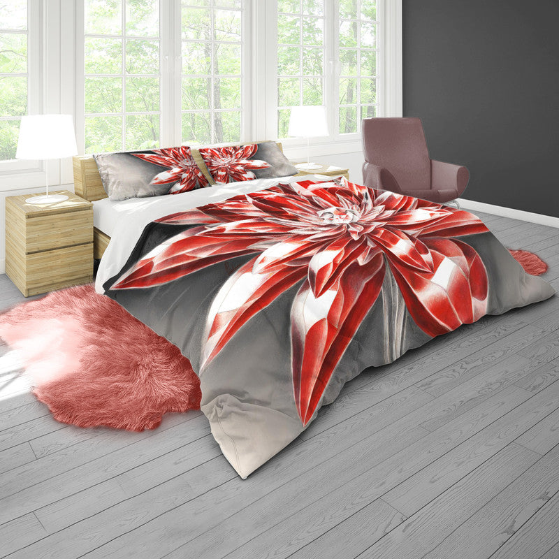 Scarlet Sparkle Blossom Duvet Cover Set by Nathan Pieterse