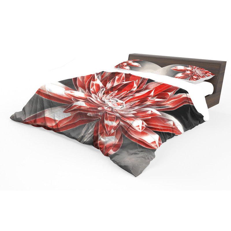 Scarlet Sparkle Blossom Duvet Cover Set by Nathan Pieterse