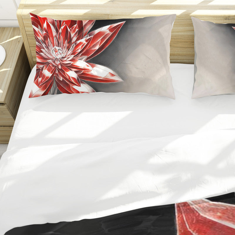 Scarlet Sparkle Blossom Duvet Cover Set by Nathan Pieterse
