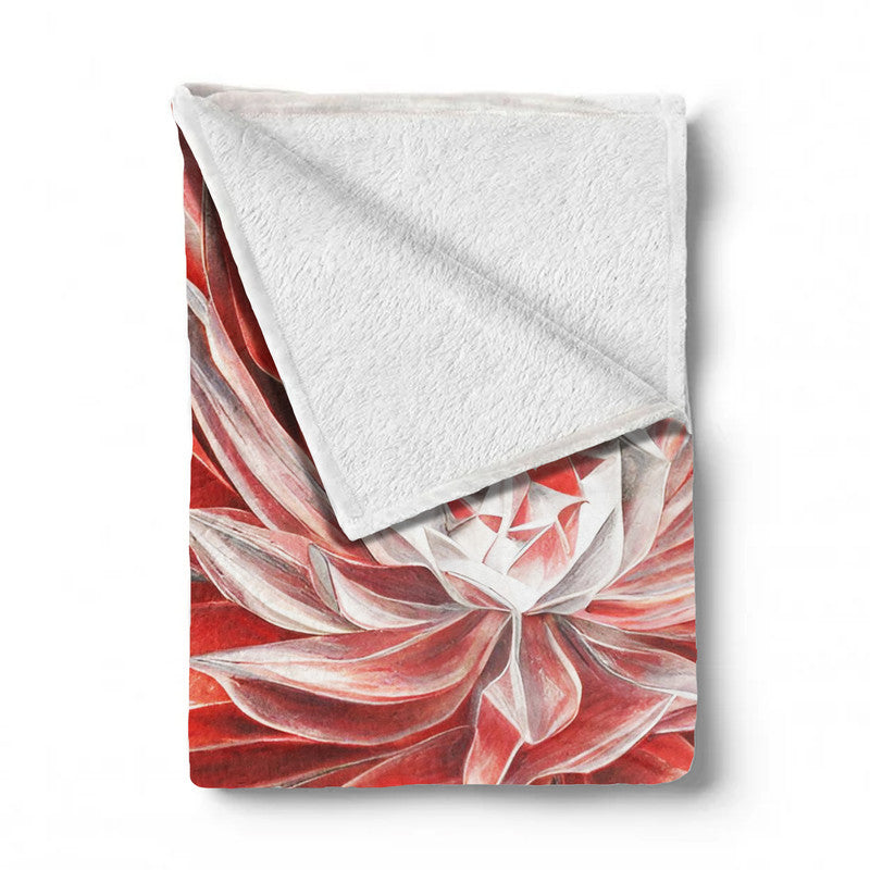 Scarlet Sparkle Blossom Light Weight Fleece by Nathan Pieterse