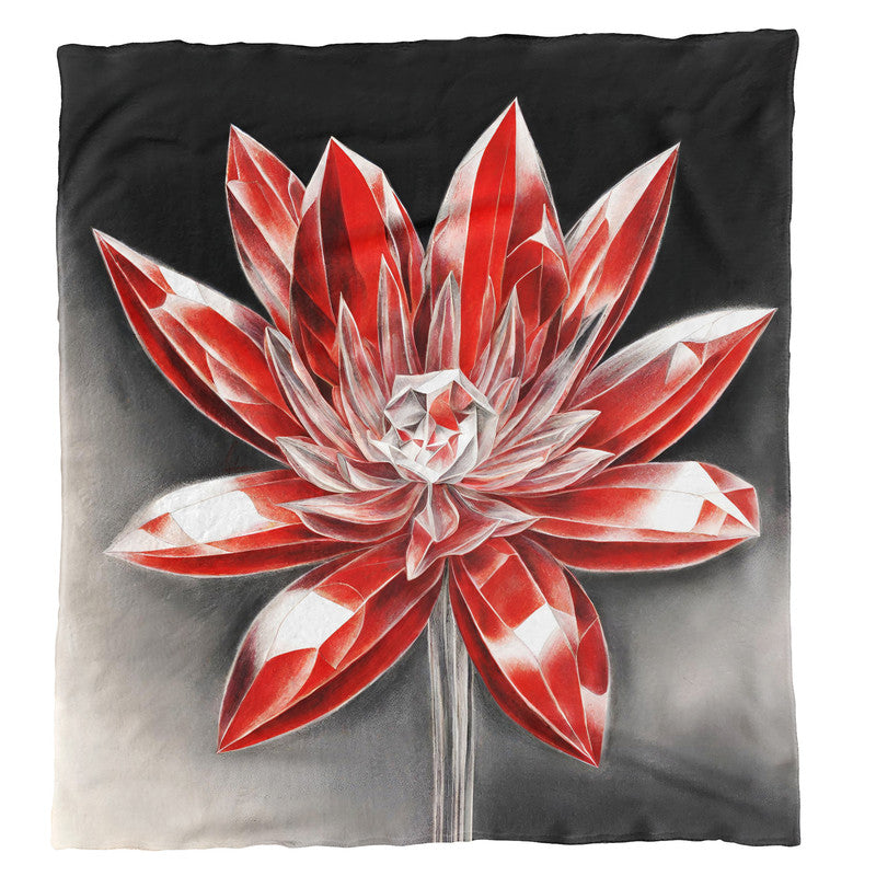 Scarlet Sparkle Blossom Light Weight Fleece by Nathan Pieterse