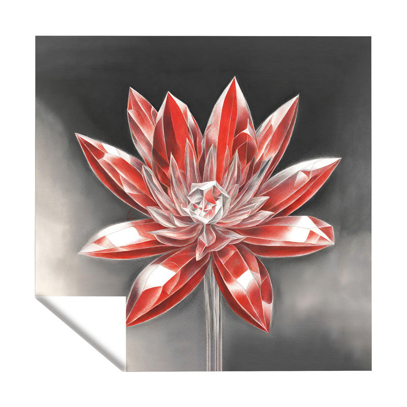 Scarlet Sparkle Blossom Square Tablecloth by Nathan Pieterse