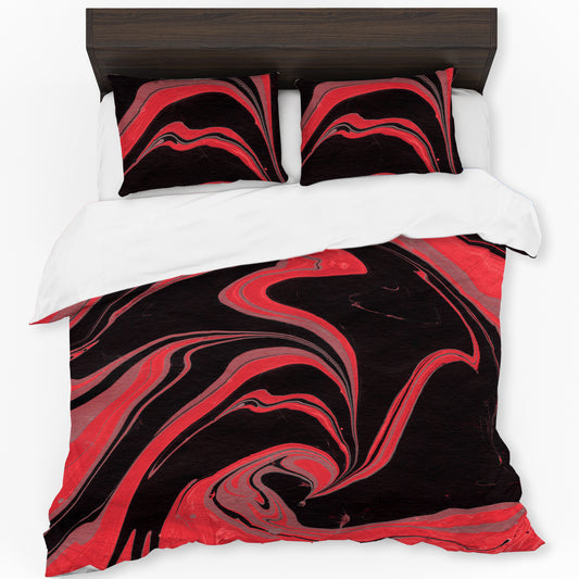 Scarlet Currents Duvet Cover Set
