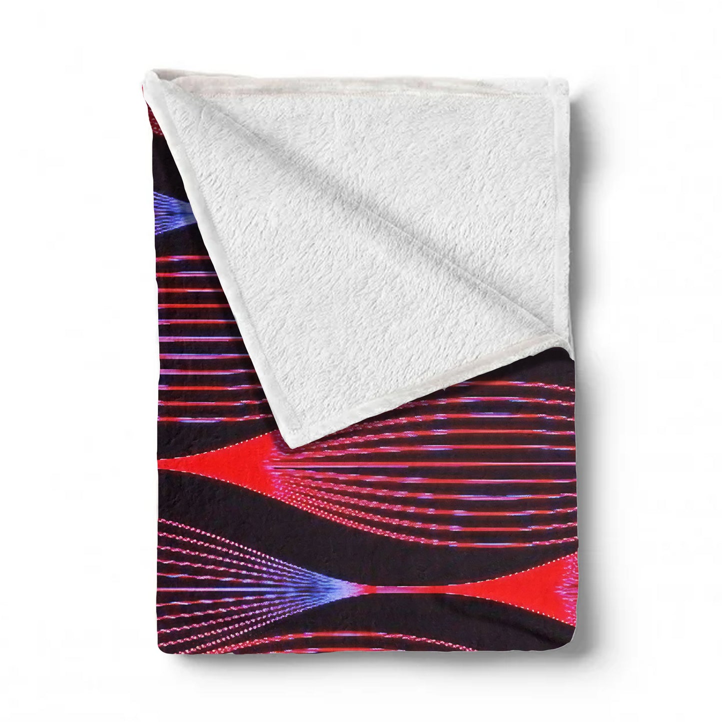 Scarlet Hibiscus Haze Light Weight Fleece Blanket
